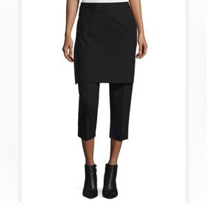 D&G Apron Cropped Pants black
